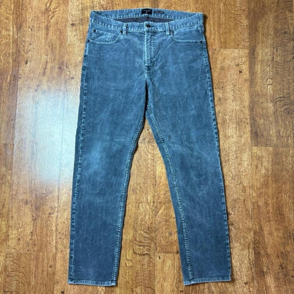 Quiksilver‎ grey corduroy straight tapered fit pants